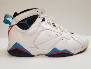 Nike Air Jordan VII 7 Retro White/Orion Blue-Black-Infrared 304775-105 Size 10